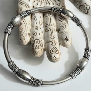 Gorgeous Vintage Sterling Bangle, Hallmarked